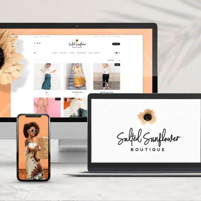 Salted Sunflower Shop Branding